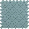 Mosaïque Ecaille Turquoise mat 31,5 x 31,5 cm